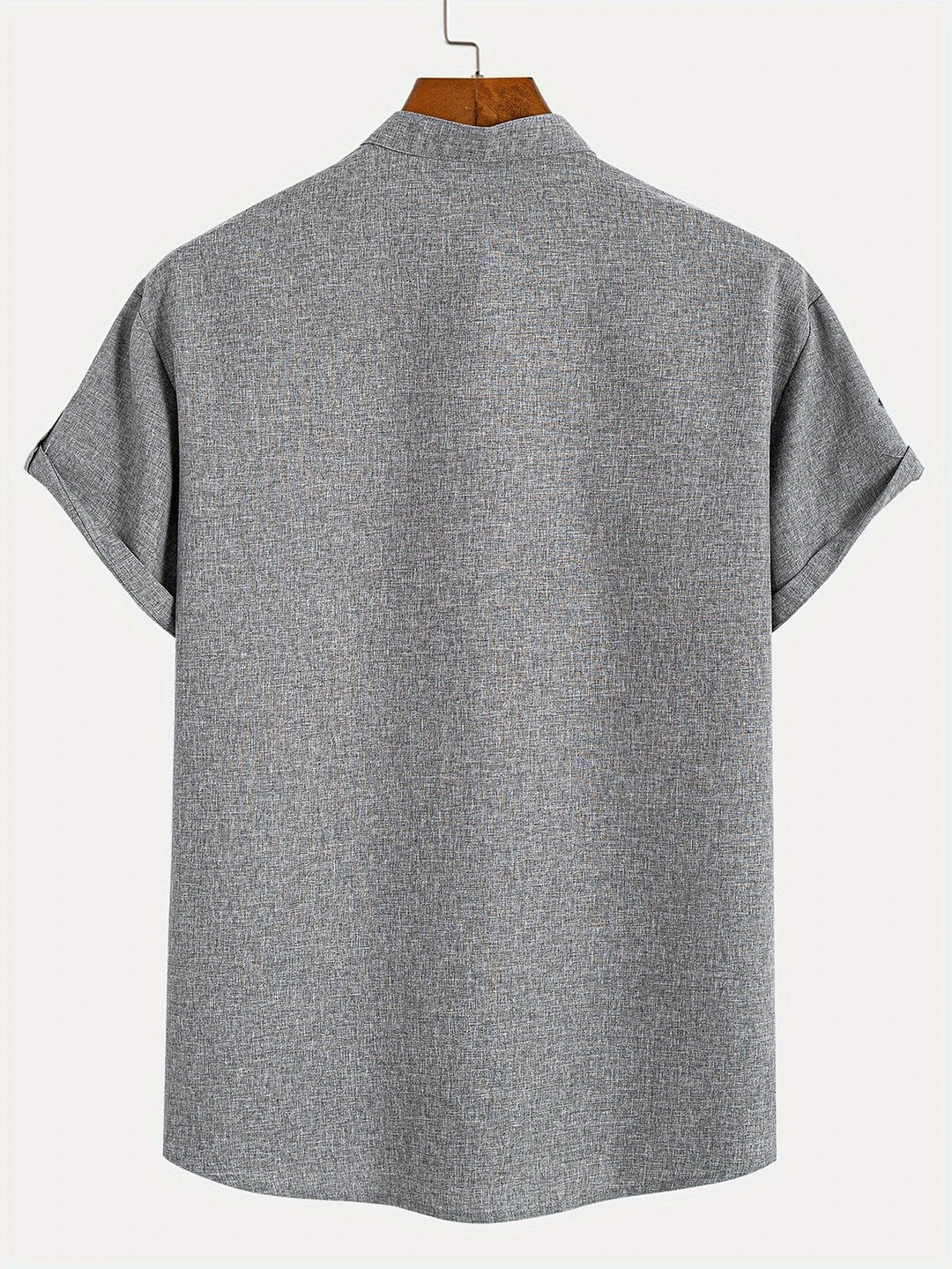 Mike™ Chemise élégante à manches courtes et col montant