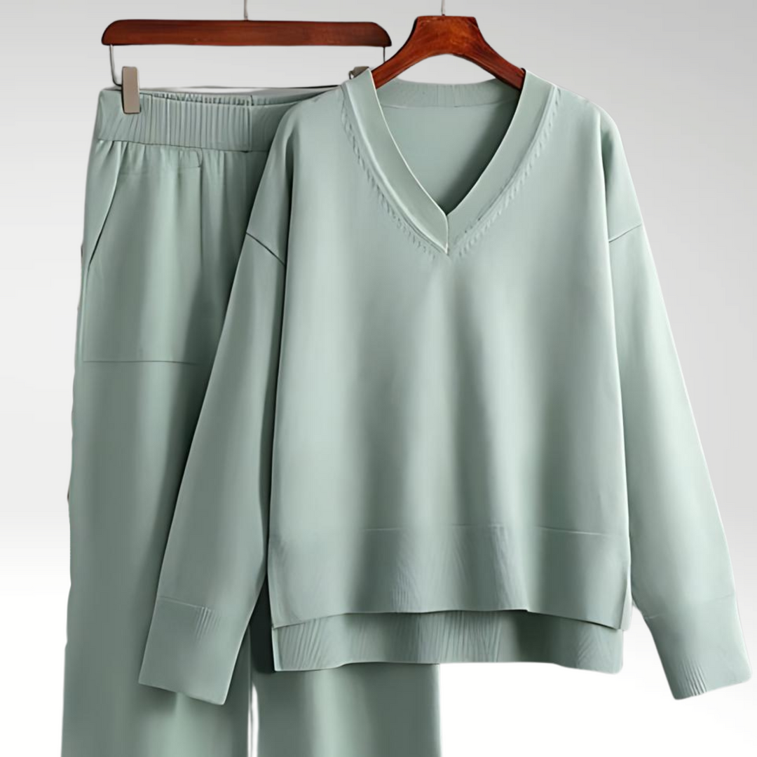 Lefèvre™ Luxe Ensemble deux pièces col V