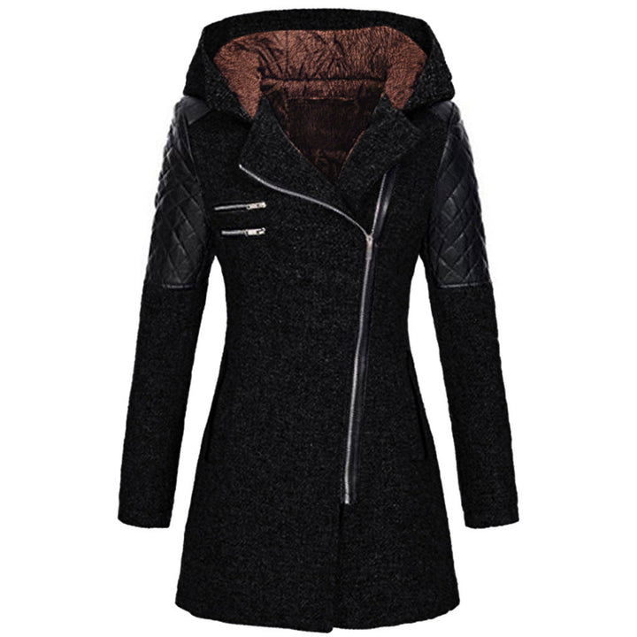 Lefèvre™ Manteau À Capuche Hivernal En Laine Pour Femmes
