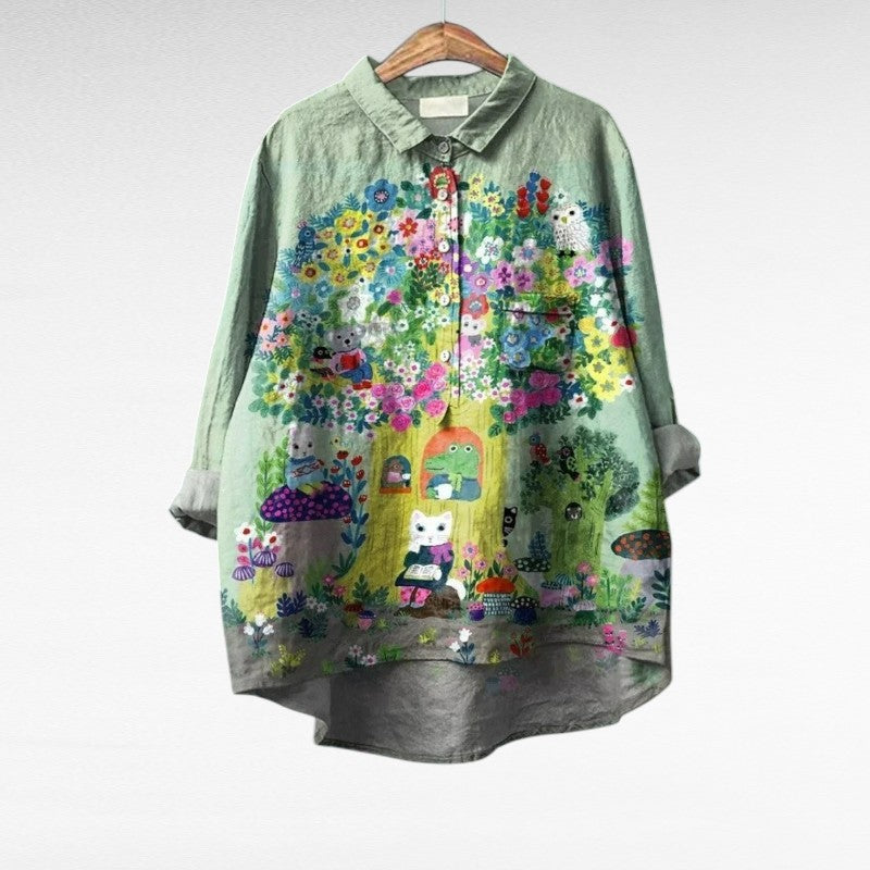 Mireva - Élégante Blouse Vintage