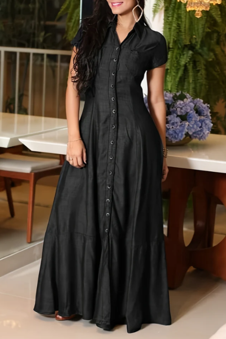 Lefèvre | Robe longue en denim
