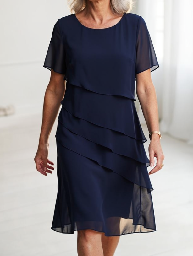 Juliette – Elegant Fluid Dress with Ruffles