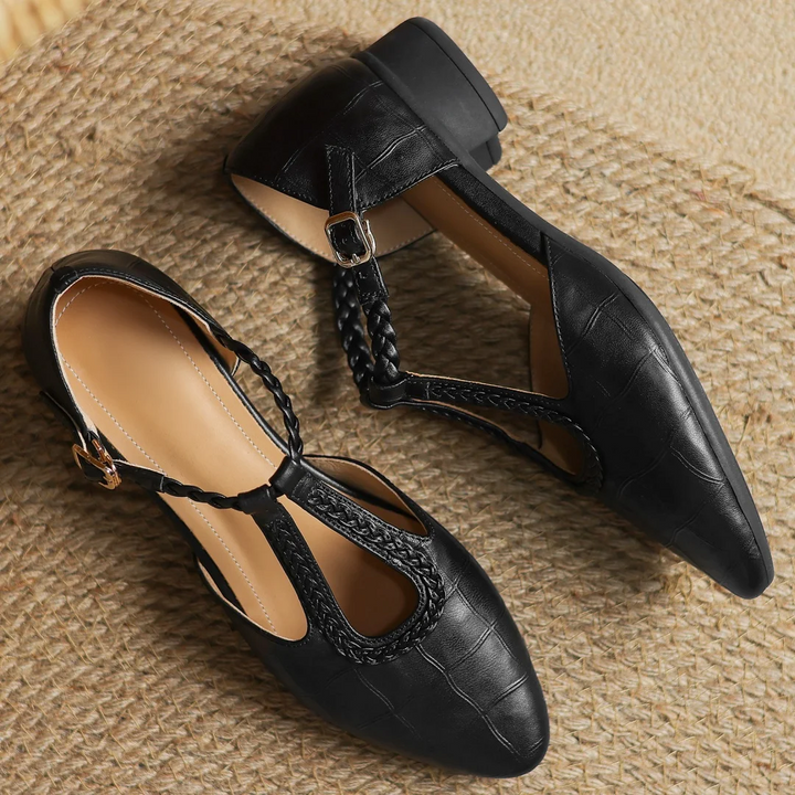 Eliane – Leather Mary Janes