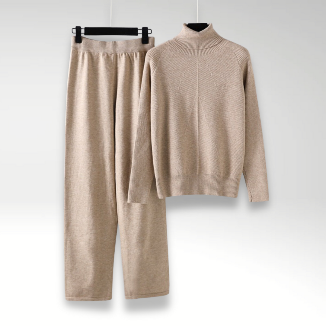 Lefèvre™ Ensemble deux pièces Lounge en tricot torsadé