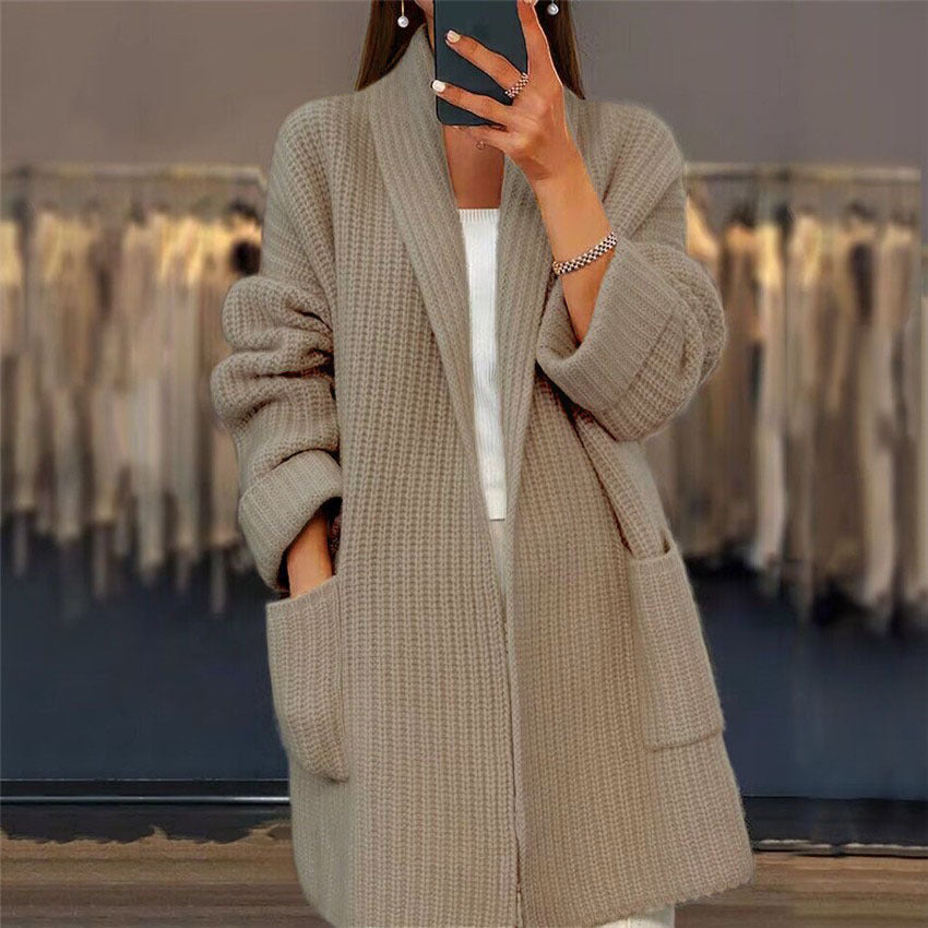 Lefèvre™ Cardigan en maille avec poches