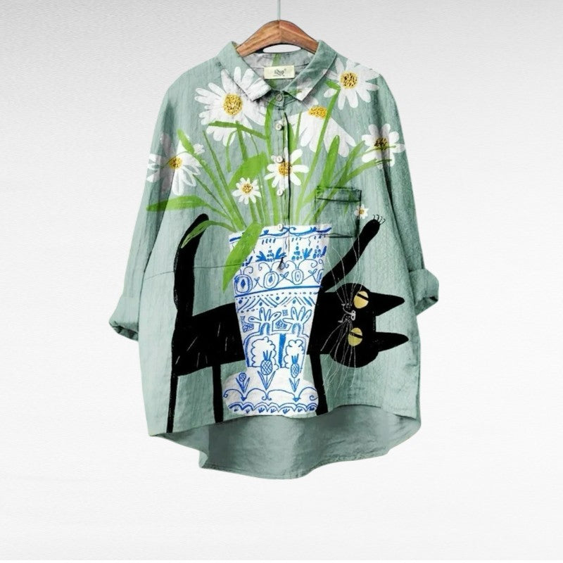 Mireva- Élégante Blouse Vintage