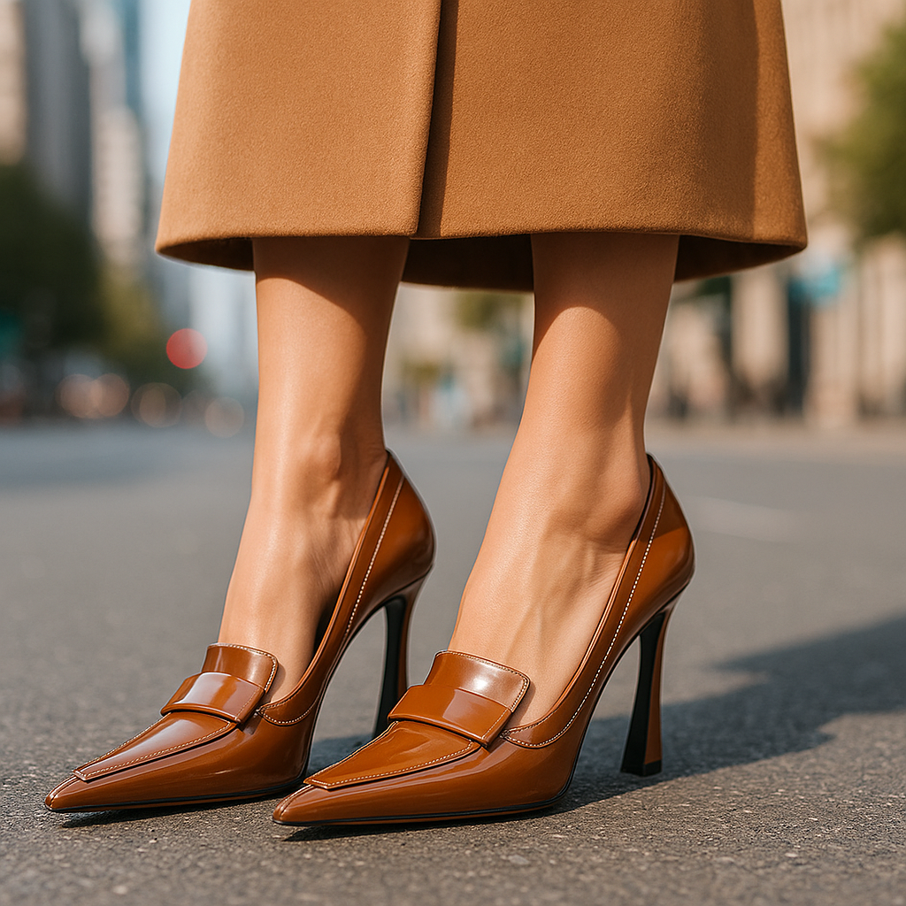 Claudia | Chaussures à Talons Vernis Élégantes