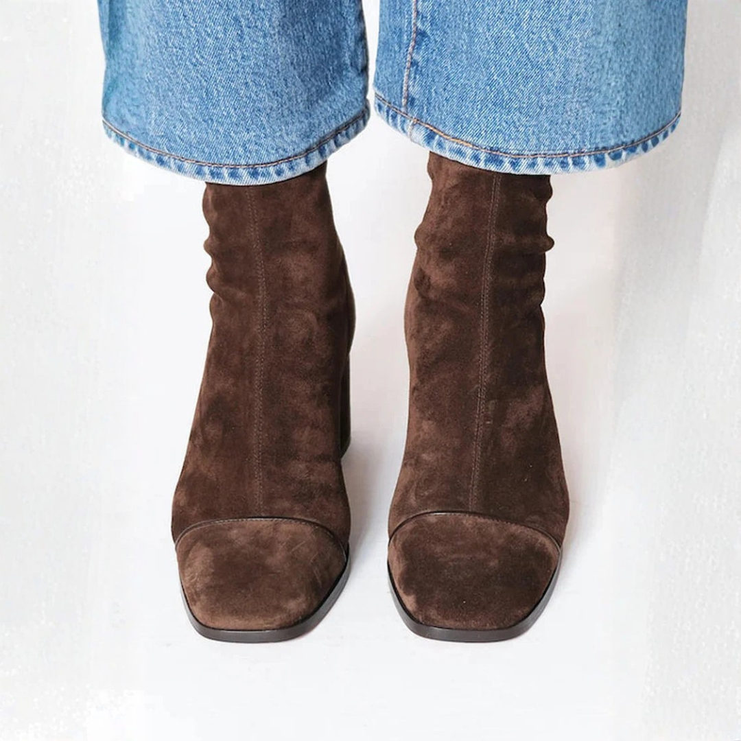 Lefèvre™ Elegant Ankle Boots with Square Heels