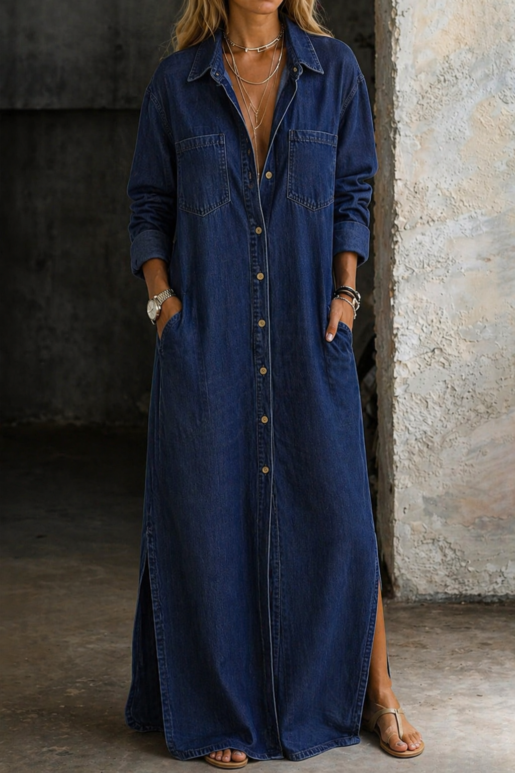 Lefèvre  Robe à boutons