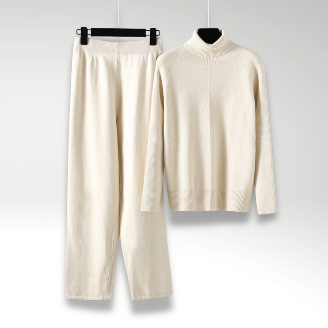 Lefèvre™ Ensemble deux pièces Lounge en tricot torsadé