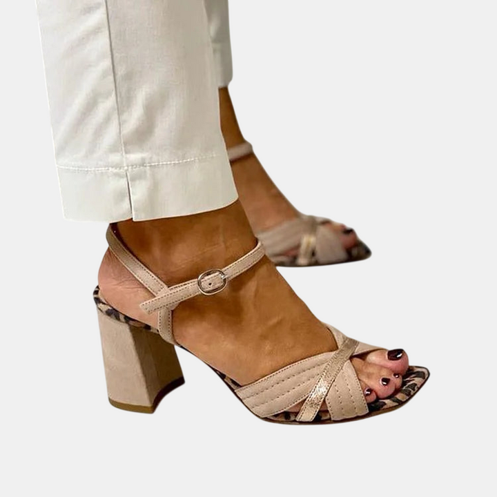 Lorrie | Sandales à Talons avec Tresses Croisées