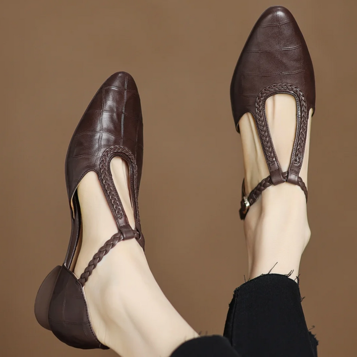Eliane – Leather Mary Janes