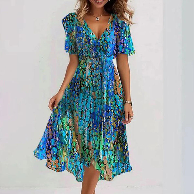 Lefèvre™ Robe d’été élégante