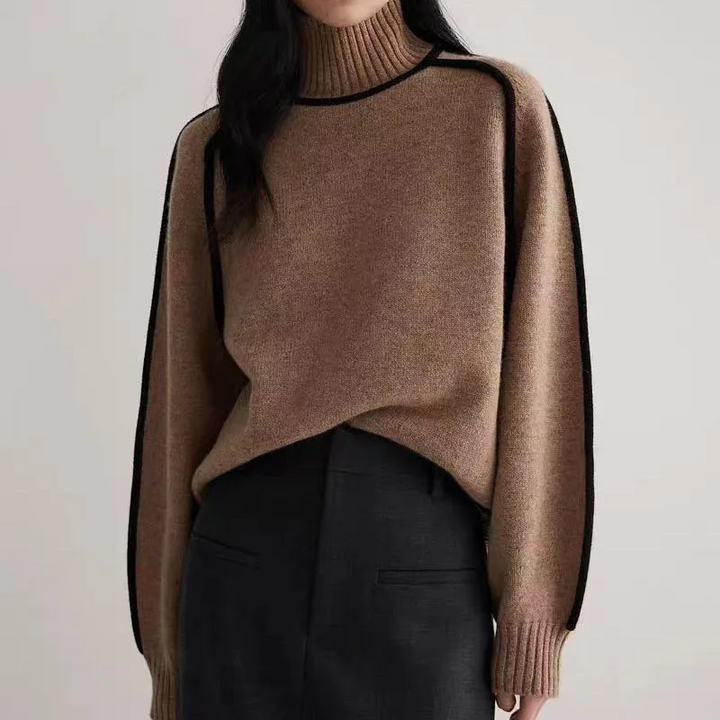 Lefèvre™ Pull à col roulé confortable