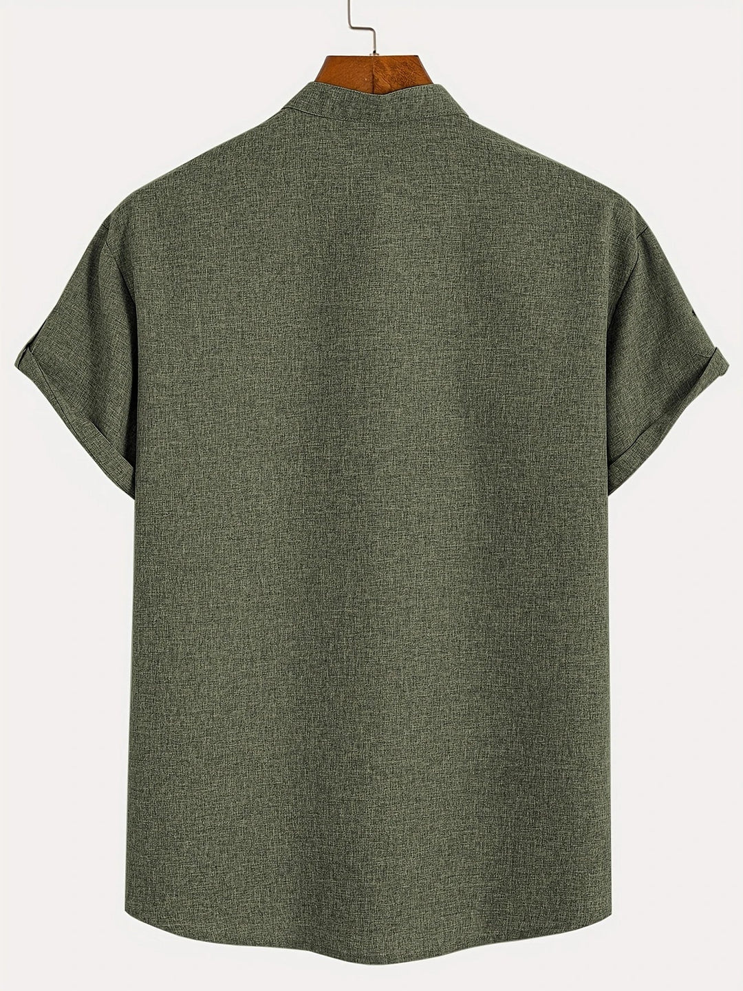 Mike™ Chemise élégante à manches courtes et col montant