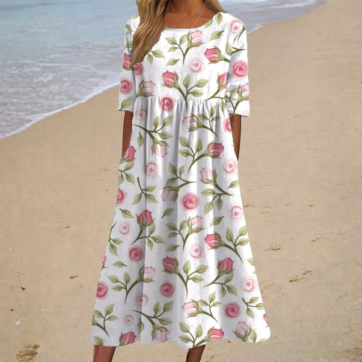 Lefèvre™ Robe longue fluide chic et confortable