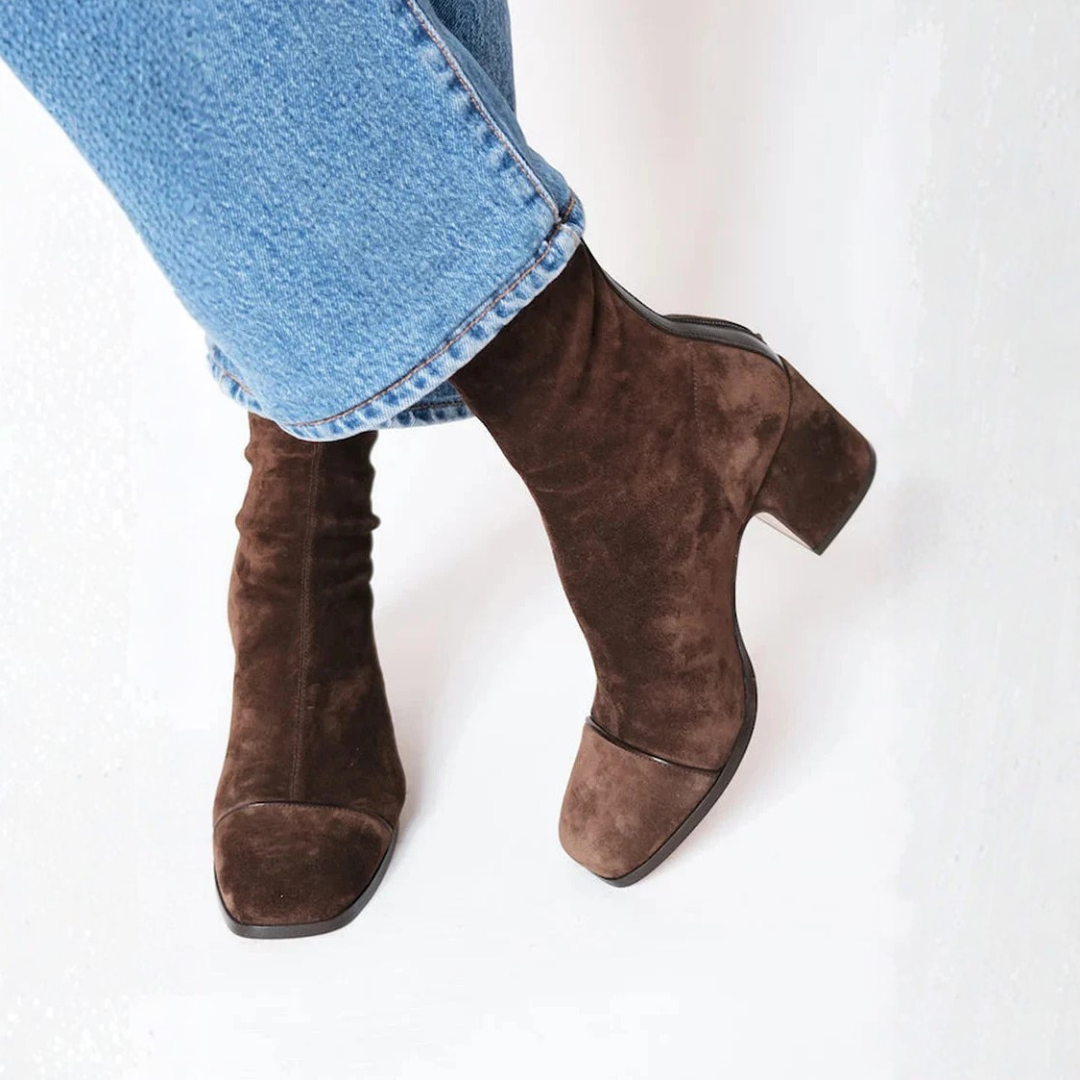 Lefèvre™ Elegant Ankle Boots with Square Heels