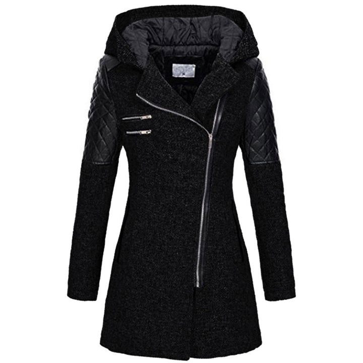 Lefèvre™ Manteau À Capuche Hivernal En Laine Pour Femmes