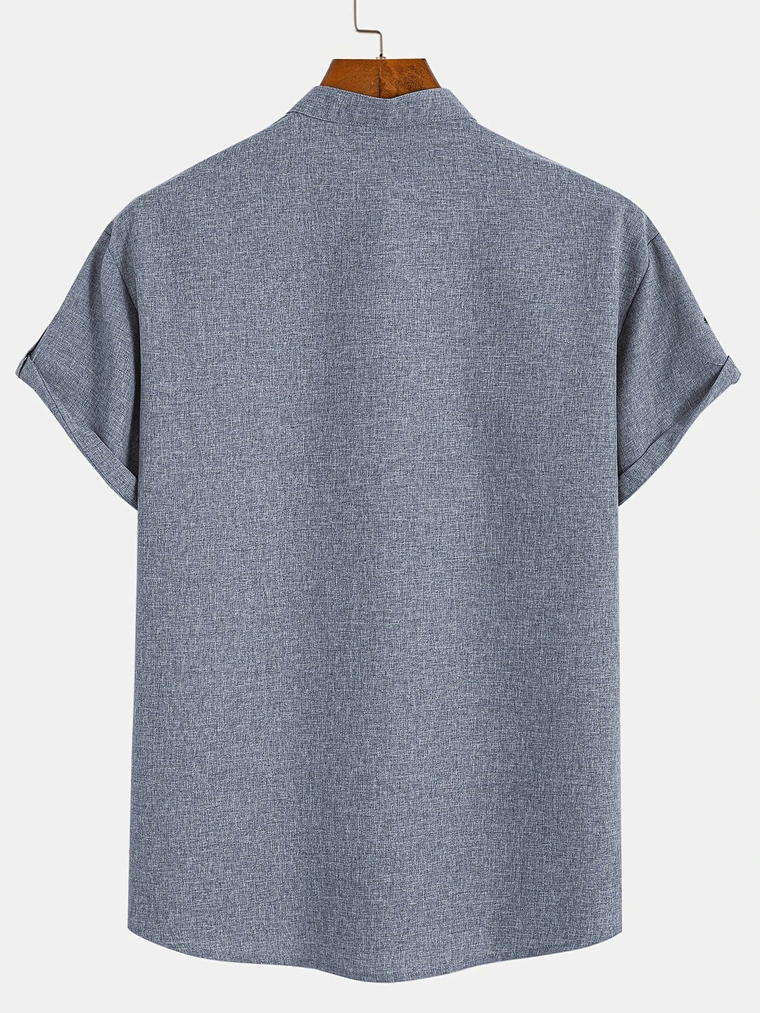 Mike™ Chemise élégante à manches courtes et col montant