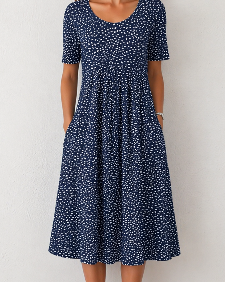 Lefèvre™ Robe Plissée Florale