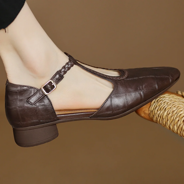 Eliane – Leather Mary Janes