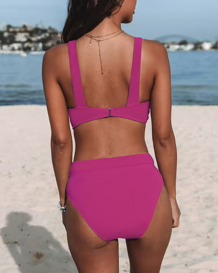 Noa™ | Maillot de bain taille haute uni