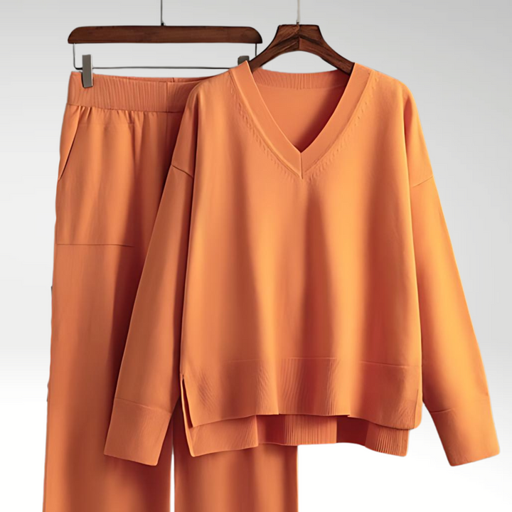 Lefèvre™ Luxe Ensemble deux pièces col V