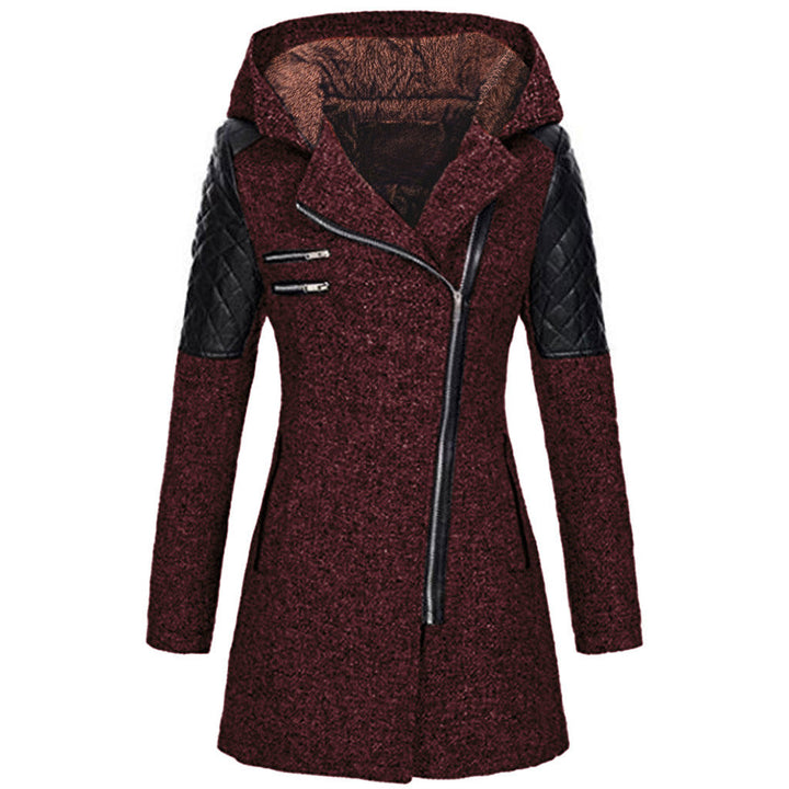 Lefèvre™ Manteau À Capuche Hivernal En Laine Pour Femmes