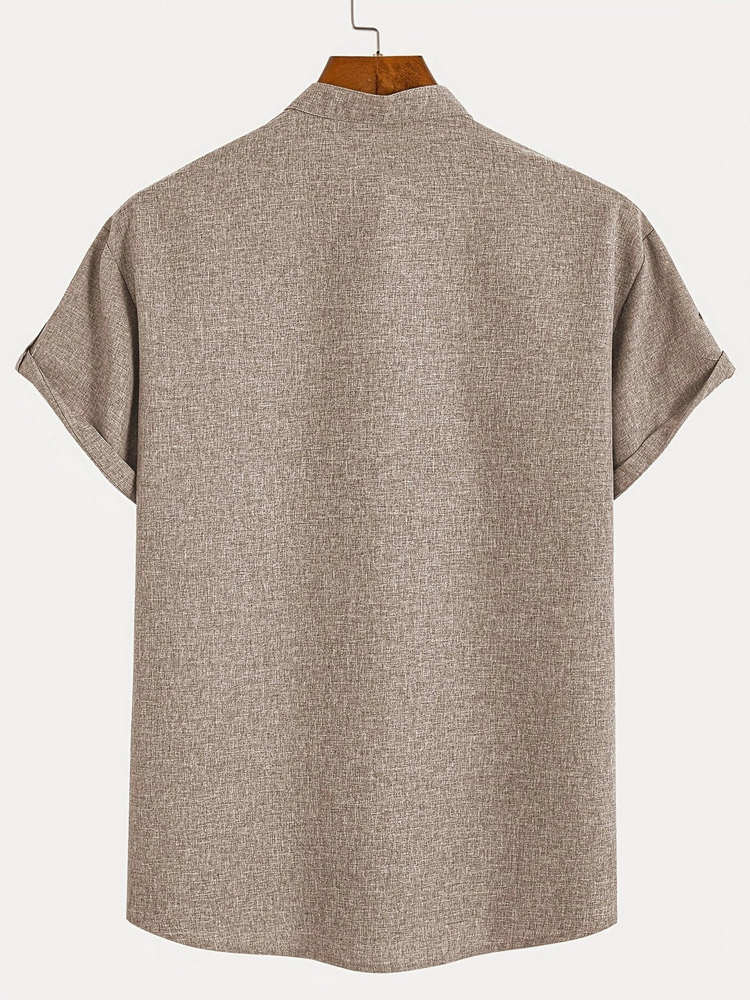 Mike™ Chemise élégante à manches courtes et col montant