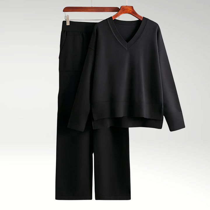 Lefèvre™ Ensemble Deux Pièces Luxe à Col en V