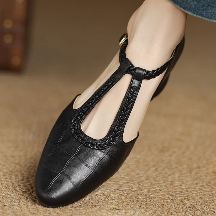 Eliane – Leather Mary Janes
