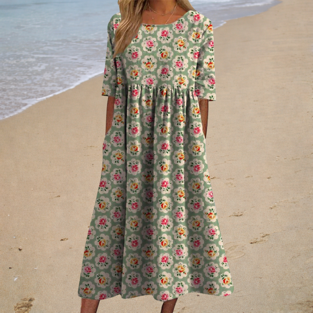 Lefèvre™ Robe longue fluide chic et confortable