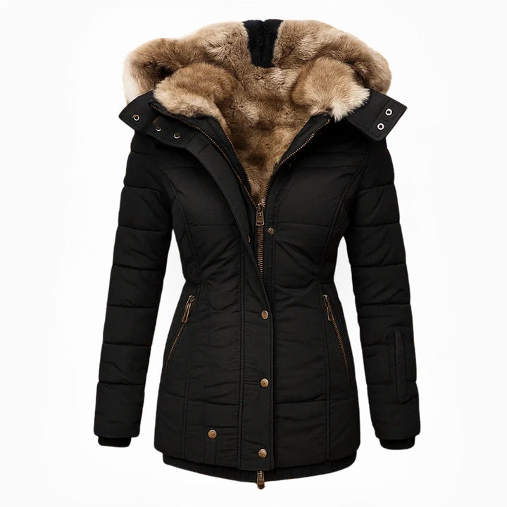 Lefèvre™  Manteau d'hiver avec doublure en fourrure