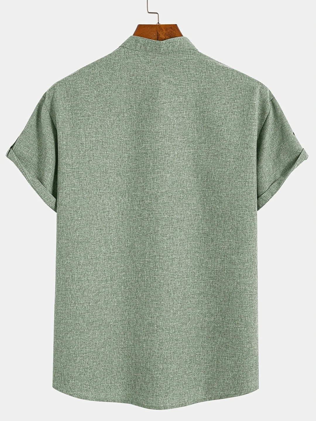 Mike™ Chemise élégante à manches courtes et col montant