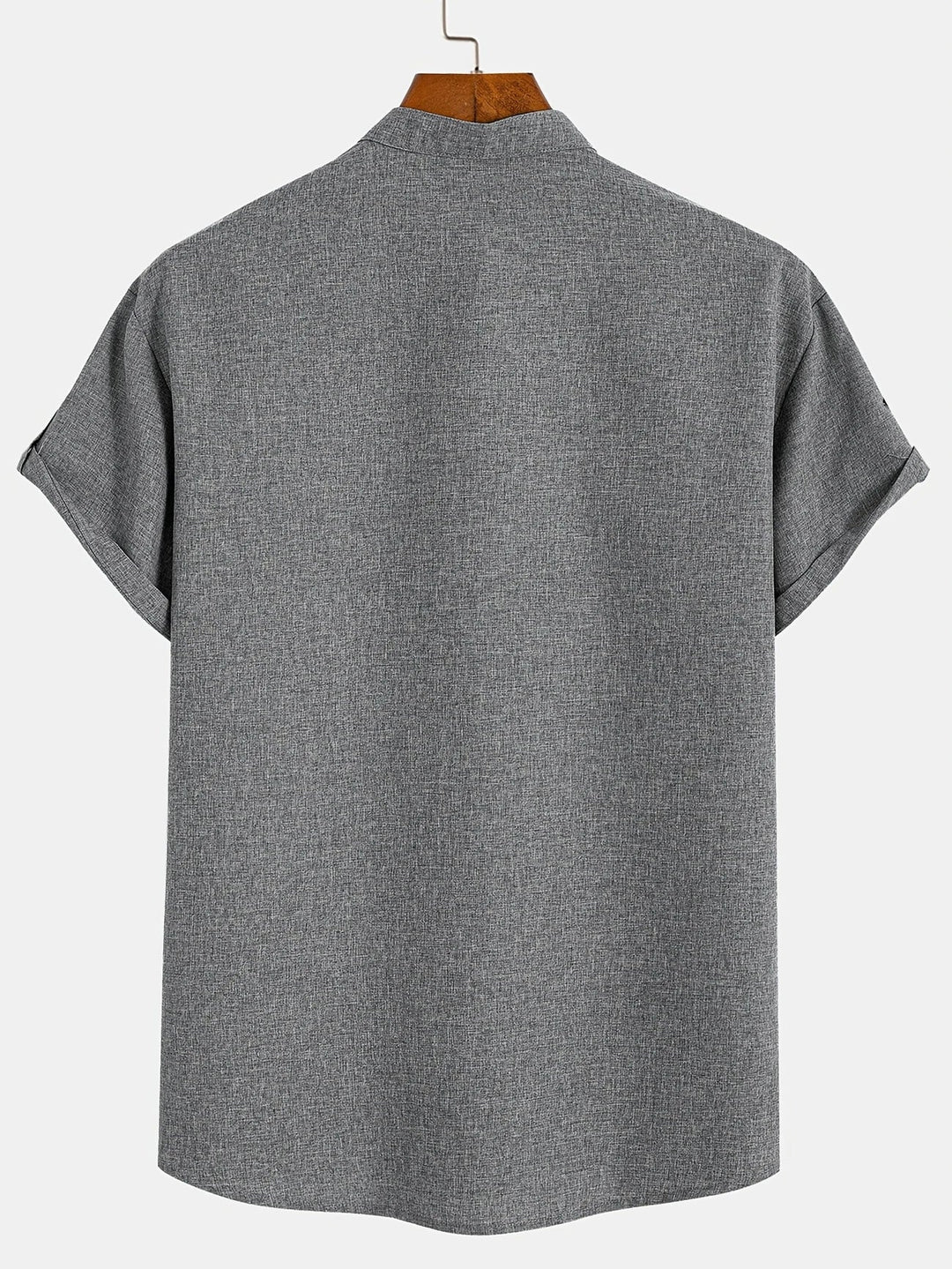 Mike™ Chemise élégante à manches courtes et col montant