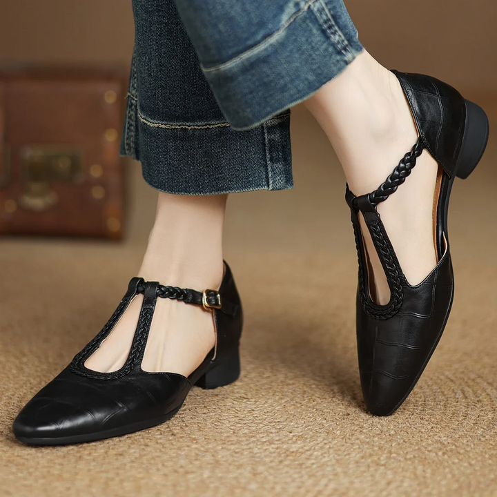 Eliane – Leather Mary Janes