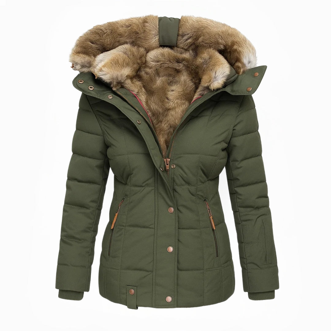 Lefèvre™  Manteau d'hiver avec doublure en fourrure