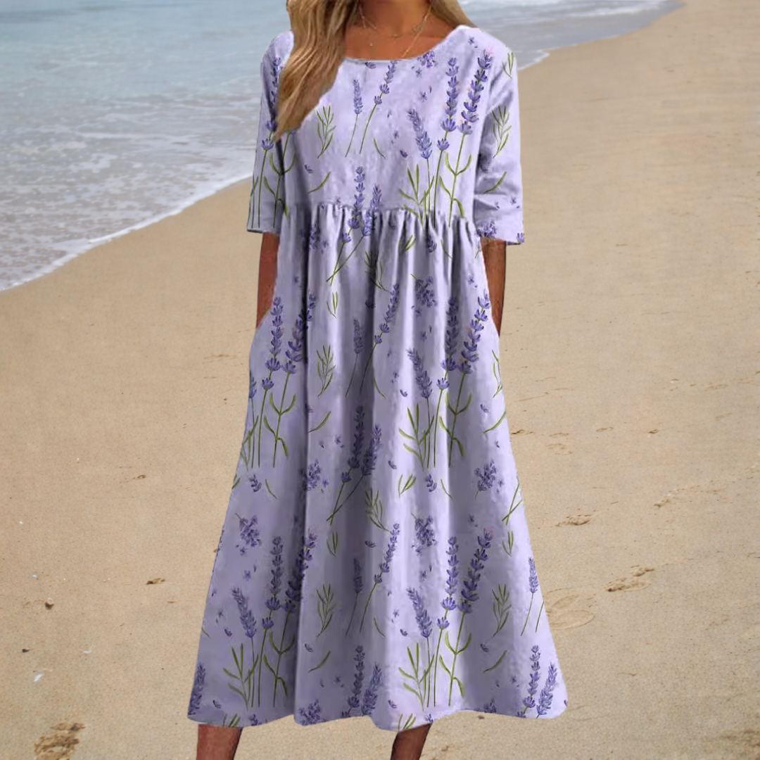 Lefèvre™ Robe longue fluide chic et confortable