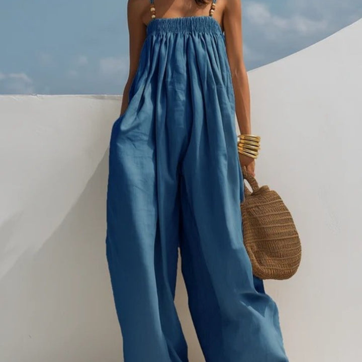 Lefèvre | Combinaison en denim à jambes larges