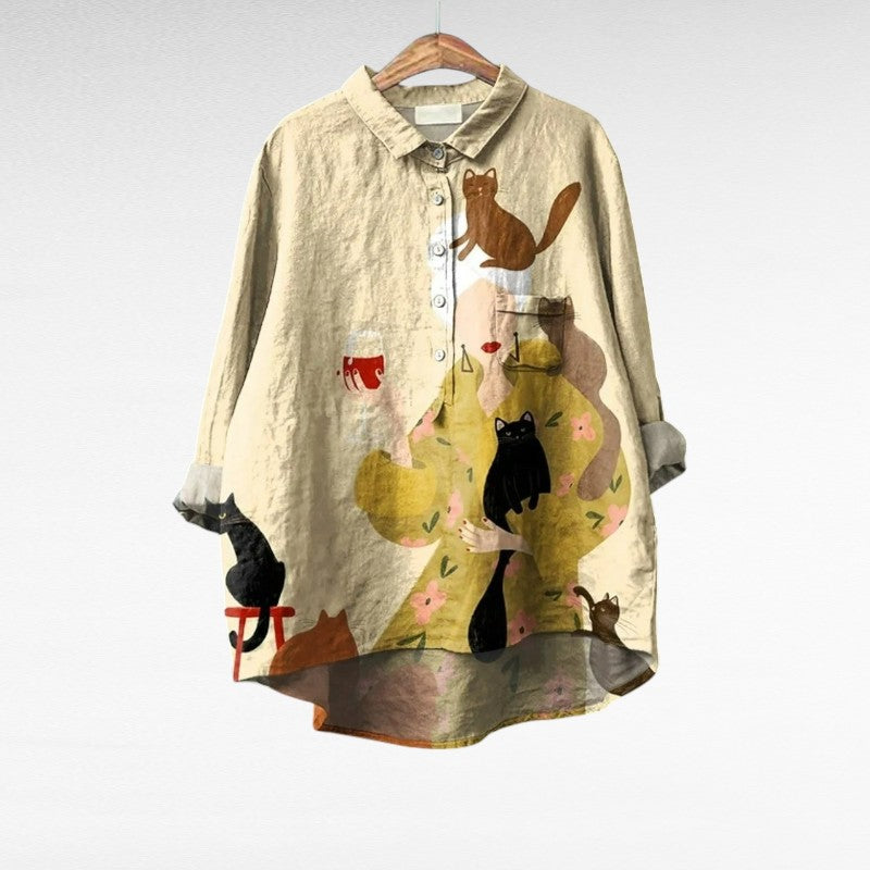 Mireva- Élégante Blouse Vintage