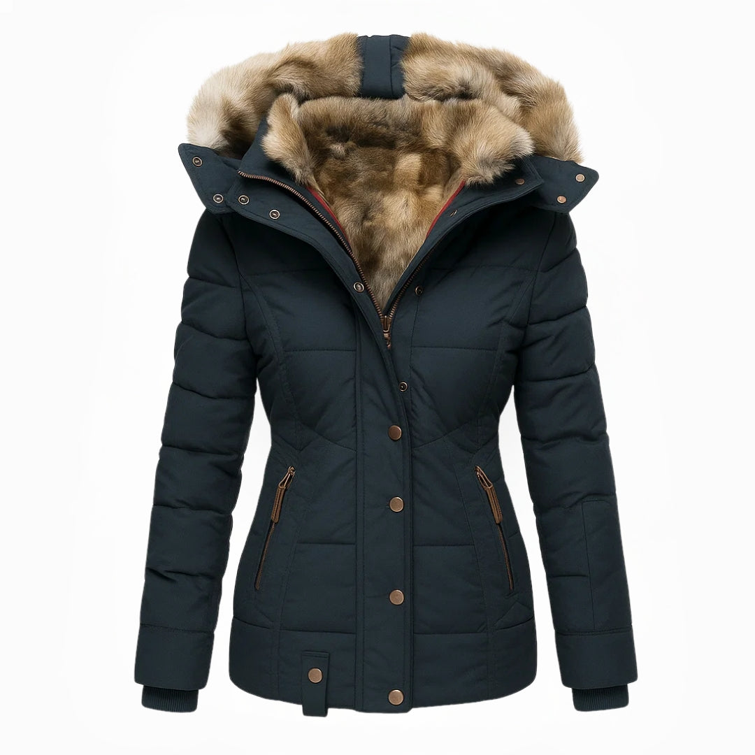 Lefèvre™  Manteau d'hiver avec doublure en fourrure