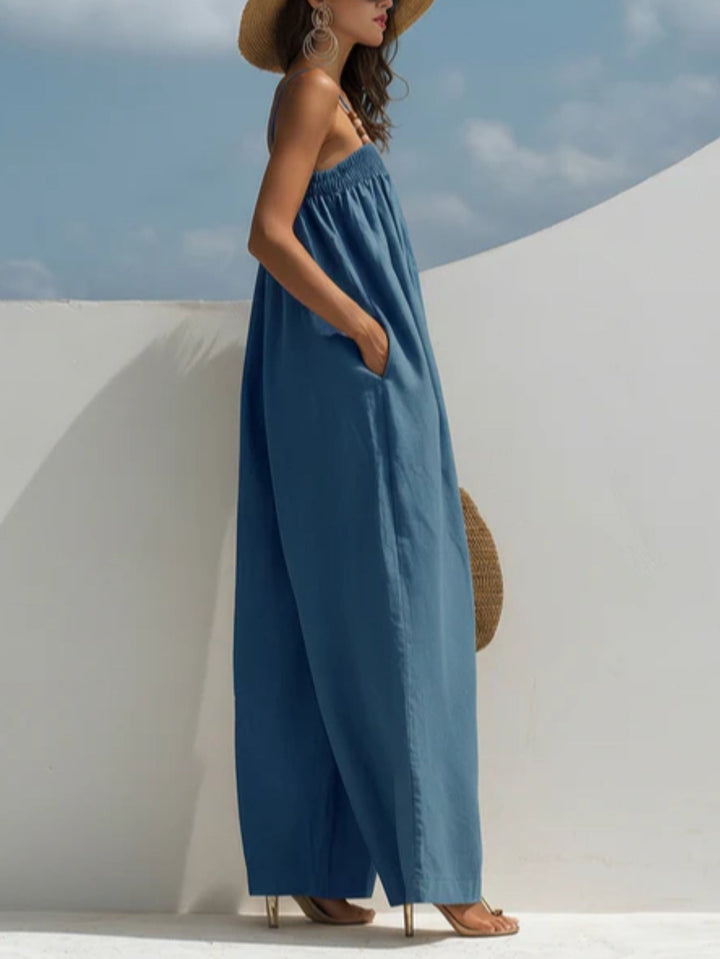 Lefèvre | Combinaison en denim à jambes larges