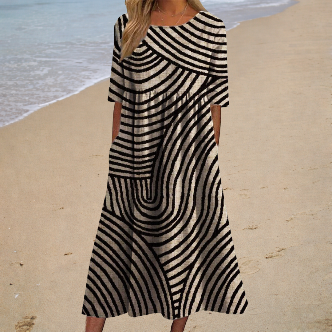 Lefèvre™ Robe longue fluide chic et confortable
