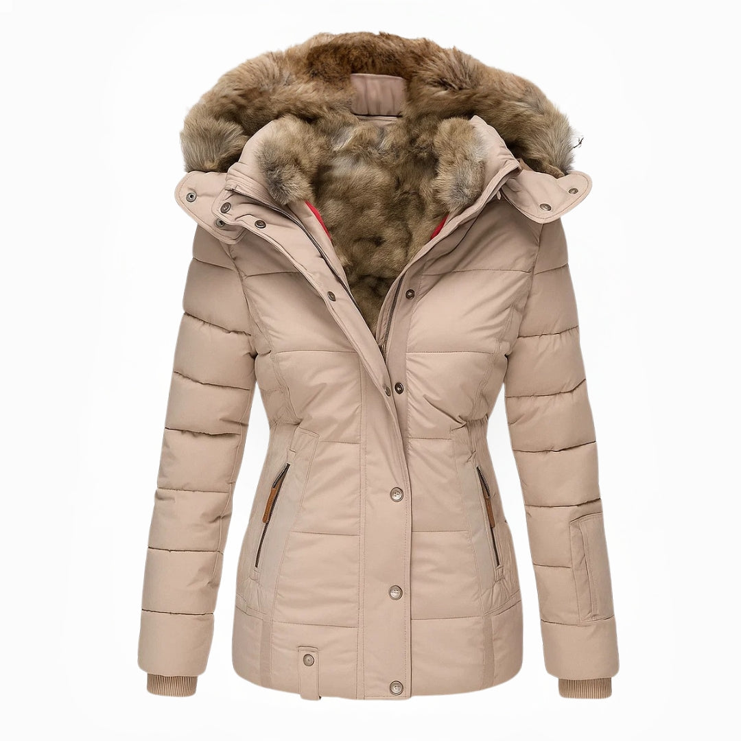 Lefèvre™  Manteau d'hiver avec doublure en fourrure
