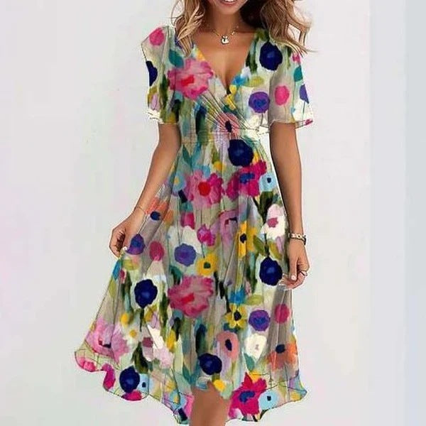 Lefèvre™ Robe d’été élégante