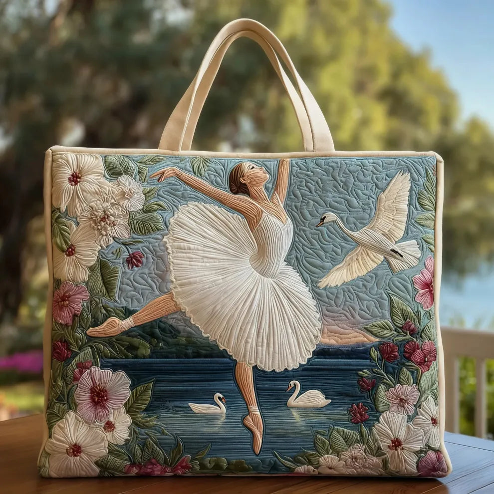 Elegance Swan | Quilted Handmade Bag