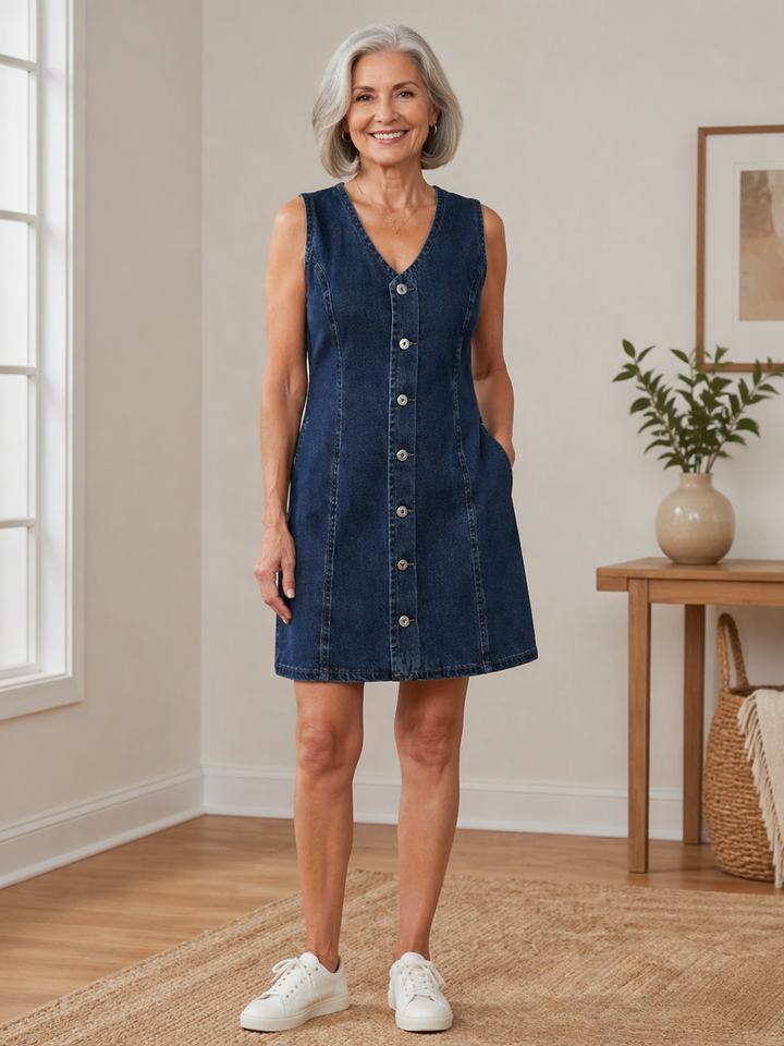 Lefèvre  Robe mini en denim