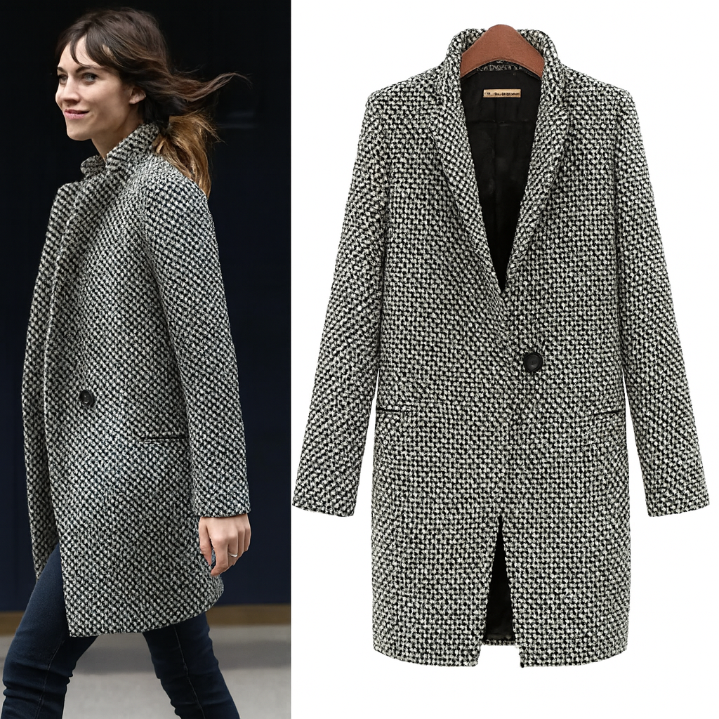 Lefèvre™ Manteau élégant pour l'automne et l'hiver