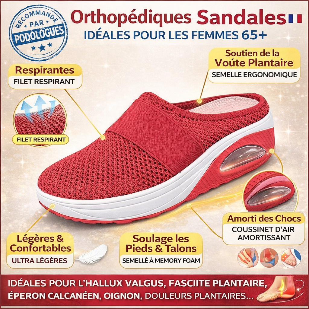 Lefèvre™ Mules Orthopédiques Respirantes