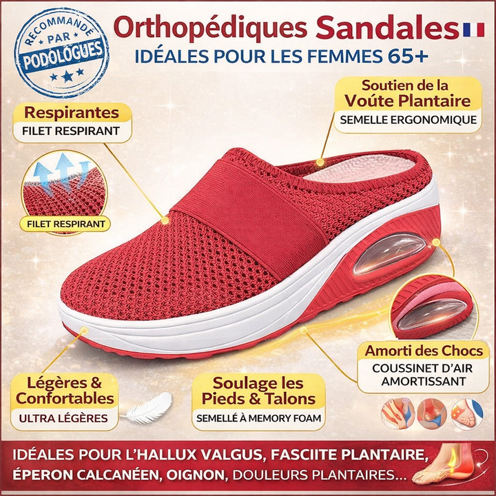 Lefèvre™ Mules Orthopédiques Respirantes